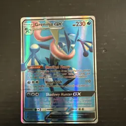 Pokemon Greninja GX 230 HP Ultra Rare Full Art Holo 120/131 Forbidden Light - Image 1