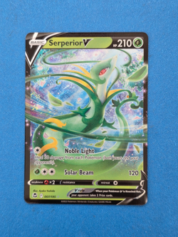 Serperior V 007/195 Sword & Shield Full Art Silver Tempest Holo Pokemon TCG - Image 1