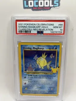 2021 POKEMON CELEBRATIONS CLASSIC COLL #66 SHINING MAGIKARP-HOLO PSA 10 - Image 1