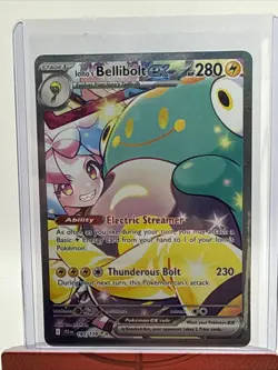 🔥Iono's Bellibolt EX 183 SIR Pokemon TCG SV09 Journey Together NM - Image 1