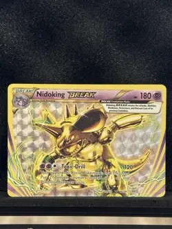 Pokemon Evolutions (Nidoking BREAK) Rare BREAK 46/108 (LP CONDITION) - Image 1