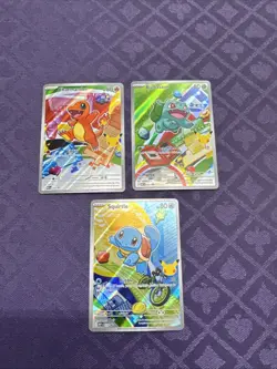 Pokemon First Partner Illustration Collection MEP Bulbasaur Charmander Squirtle - Image 1