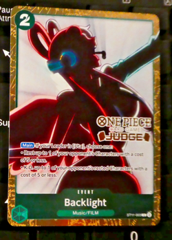 One Piece Card Game Carte Holo Backlight ST11-003 Judge EN - Image 1