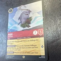 Disney Lorcana Maui - Half-Shark Azurite Sea Legendary Cold Foil 124/204 NM - Image 3