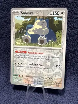 SNORLAX 151 - Reverse Holo - 143/165 Sv: Scarlet & Violet 151 Pokemon - NM/M 🔥 - Image 3