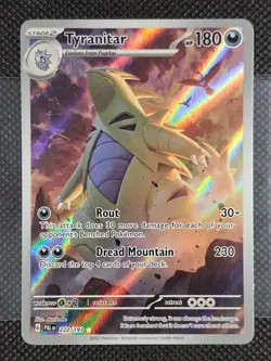 Pokemon TCG Scarlet & Violet Paldea Evolved Tyranitar 222/193 Mp - Image 1
