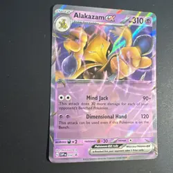 Pokemon TCG Alakazam ex SVP Promo Holo 310 HP 050 No Star holo ERROR - Image 2