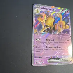 Pokemon TCG Alakazam ex SVP Promo Holo 310 HP 050 No Star holo ERROR - Image 3
