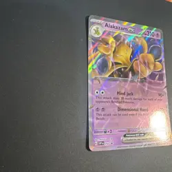 Pokemon TCG Alakazam ex SVP Promo Holo 310 HP 050 No Star holo ERROR - Image 4