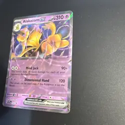 Pokemon TCG Alakazam ex SVP Promo Holo 310 HP 050 No Star holo ERROR - Image 5