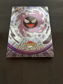 2000 Pokemon TV Topps Chrome Gastly #92 - NM - Image 3