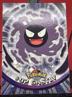 Gastly 92 Topps Series 2 TV Animation Edition Blue Logo 2000 Pokemon NM - Image 3