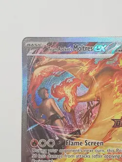 Pokemon Team Rockets Moltres EX Destined Rivals 229/182 Stamped Game Stop Exc - Image 4