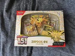 Pokemon TCG Scarlet & Violet 151 Zapdos EX Collection Box Sealed NEW - Image 1