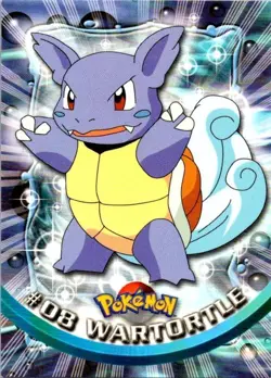 Pokemon Topps - Wartortle #08 (Black Logo) - TV Animation Edition NM (SKU 1-5) - Image 1