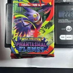 22.66g Mega Evolution Phantasmal Flames Pokemon Booster Pack - Sealed - Image 2