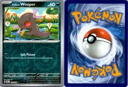 Paldean Wooper 126/197 C Obsidian Flames Pokemon Reverse Holo NM - Image 3