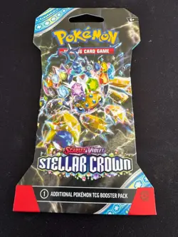 POKEMON TCG- STELLAR CROWN - BLISTER SLEEVED BOOSTER PACK (1x Pack) BRAND NEW - Image 2