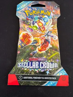 POKEMON TCG- STELLAR CROWN - BLISTER SLEEVED BOOSTER PACK (1x Pack) BRAND NEW - Image 3
