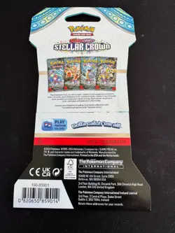 POKEMON TCG- STELLAR CROWN - BLISTER SLEEVED BOOSTER PACK (1x Pack) BRAND NEW - Image 4