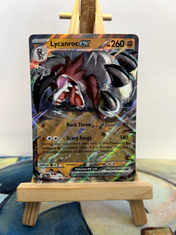 Pokemon TCG Lycanroc ex Scarlet & Violet - Paldea Evolved 117/193 Holo Double... - Image 1