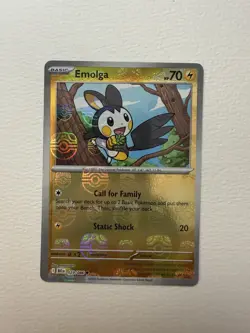 ENGLISH Emolga (Master Ball) Reverse 029/086 Black Bolt Pokemon - Image 1
