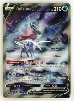 2023 Pokemon SWSH Crown Zenith Suicune V Galarian Gallery #GG38/GG70 - Image 1