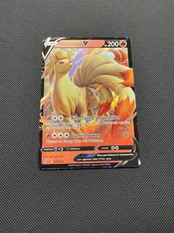 Pokemon TCG Ninetales V 026/192 SWSH02: Rebel Clash Ultra Rare Near Mint - Image 2