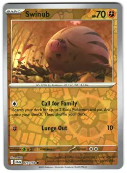 Swinub 077/159 Reverse Holo SV09: Journey Together Pokemon TCG - Image 1