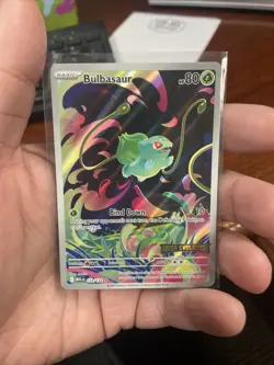 Pokemon TCG: Bulbasaur 133/132, (FULL ART) Mega Evolution HOLO STAMPED PROMO - Image 1
