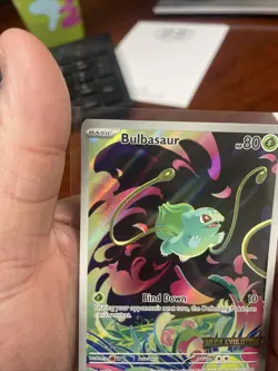 Pokemon TCG: Bulbasaur 133/132, (FULL ART) Mega Evolution HOLO STAMPED PROMO - Image 4