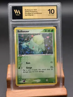 2004 Pokemon Fire Red & Leaf Green Bulbasaur Reverse Holo #55 WAG Gem Mint 10 - Image 1