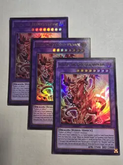 3x Albion the Branded Dragon 1st Edition Ultra Rare CH01-EN043 Yu-Gi-Oh! - Image 1