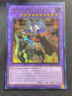 Yugioh! - Amazoness Augusta MP23-EN223 Ultra Rare 1st Edition Near Mint - Image 1