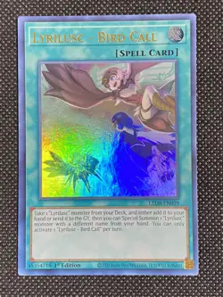 YuGiOh! Lyrilusc - Bird Call LED8-EN039 Ultra Rare 1st Edition Near Mint - Image 1