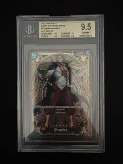 2025 ONE PIECE OP11 A FIST OF DIVINE SPEED SHANKS SP ALT ART ST16-004 BGS 9.5 💎 - Image 1