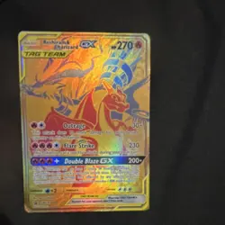 Pokemon Reshiram & Charizard GX 220/173 Tag Team Ultra Rare Holo Card Japanese - Image 1