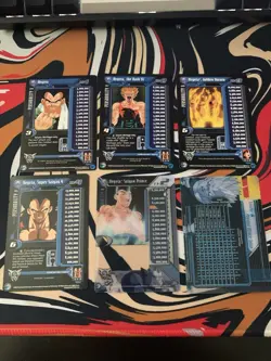 Dragon Ball GT TCG Vegeta Personality Cards x6 Plastic, SSJ4 - Image 1