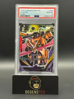 2025 LaGOWE R+Gundam Card Game . R+ . GD01-050 PSA GEM MINT 10 english - Image 1