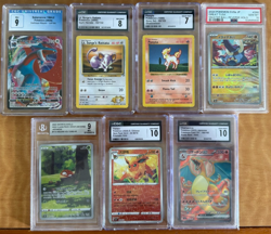7 Misc. Graded Pokemon Card Slab lot CGC, Beckett, PSA. Various grades 7,8,9,10 - Image 1