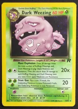 Dark Weezing 14/82 Holo Team Rocket Pokemon Card - Image 1