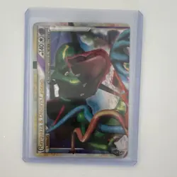 Pokemon Rayquaza & Deoxys Legend Ultra Rare Holo Undaunted 89/90 TAG TEAM Card - Image 1