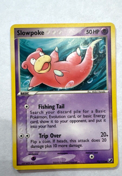 SLOWPOKE - 72/115 - Unseen Forces - Common - Regular Pokemon Card 2005 Damaged - Image 1