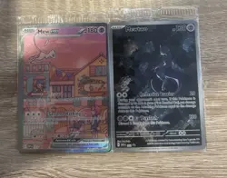 Pokemon Cards TCG Mew & Mewtwo SVP 151 052, 053 Black Star Promo NM SEALED - Image 1