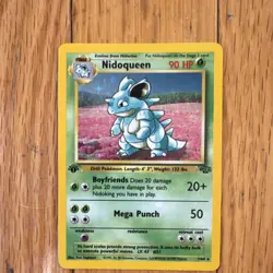 Pokemon TCG Nidoqueen Base Set 2 2 Cards Regular & Holo 1999 English - Image 2