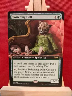 Twitching Doll (Extended Art) - Duskmourn - Rare - NM - MTG - Image 1