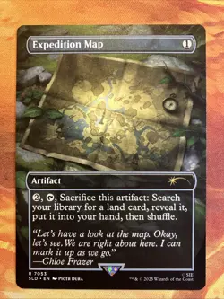 MTG Borderless Expedition Map Secret Lair: PlayStation X Uncharted!! - Image 1