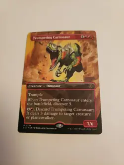 Trumpeting Carnosaur #324 Borderless Lost Caverns of Ixalan Magic: The Gathering - Image 1