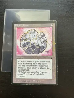 Mtg Signed Fellwar Stone From The Dark Heavily Played - Image 1