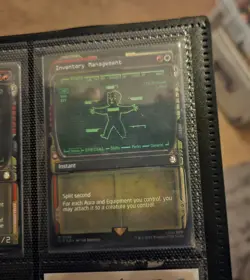 Lot Of 3 Fallout Showcase Foil MTG Mysterious Stranger VATS Inventory Management - Image 2